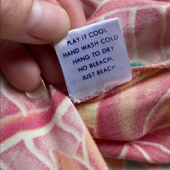 Kenny Flowers Beach Resort Tropical Print Maxi Slip Dress in Pink, Teal & Yellow - Picture 16 of 16